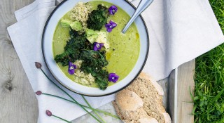 Asparagus and Wild Leek Soup